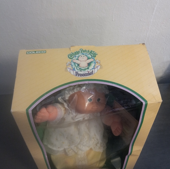 Vintage Caleco 1983 Cabbage Patch Kids Preemie Doll Hilda Celina New In Box - Picture 4 of 13